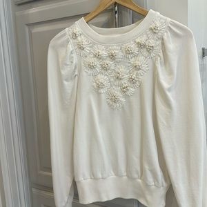 Anthropologie embroidered sweatshirt